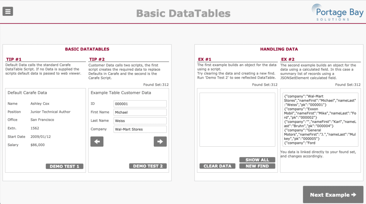 Free Demo: The Power of DataTables