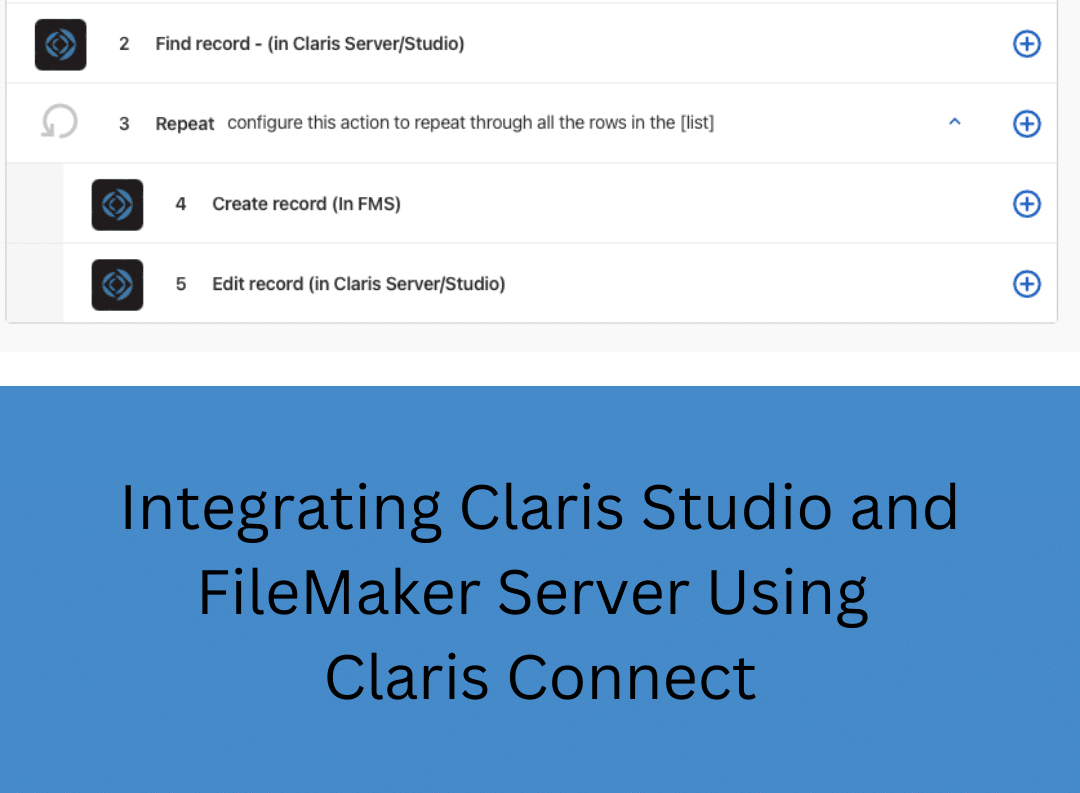 Integrating Claris Studio and FileMaker Server Using Claris Connect