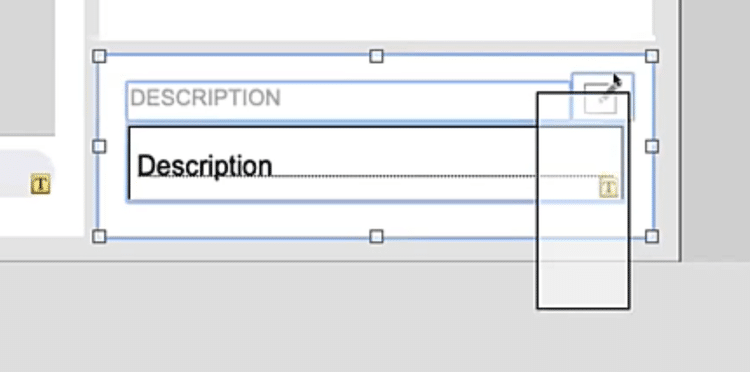 Screenshot from FileMaker illustrating use of click and drag to select multiple objects.