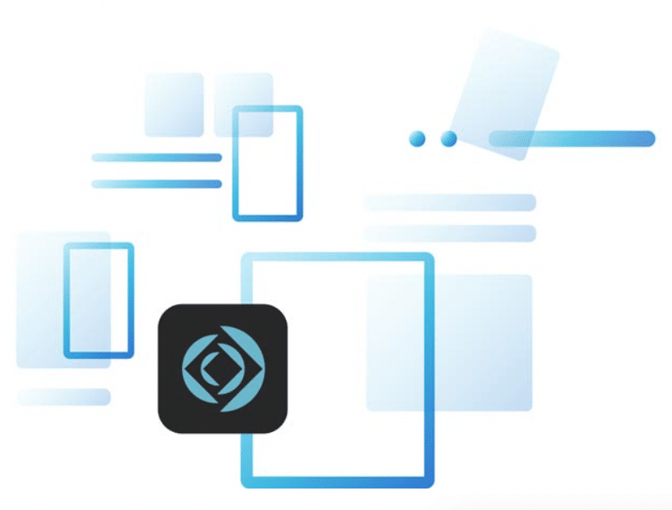 Illustration of FileMaker Go logo among app icons