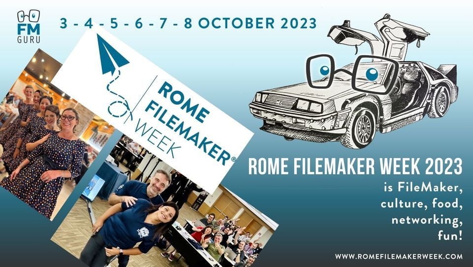 Marketing graphic for Rome FileMaker Week