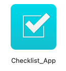 Icon for a Claris FileMaker solution called Checklist_App