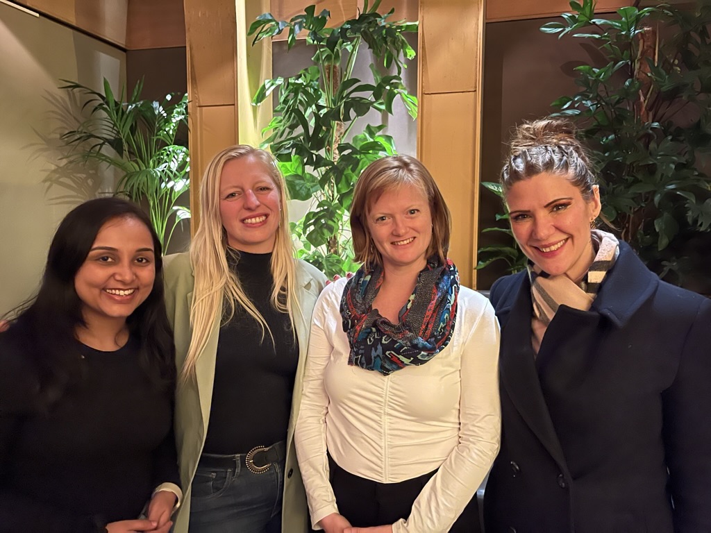 Photo of Anannyaa Panda and Katia Royer (ClickWorks), Kate Waldhauser (Portage Bay Solutions), & Marie Normand (Claris)