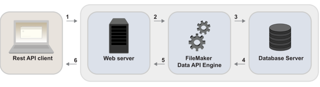 Illustration of how REST API functions