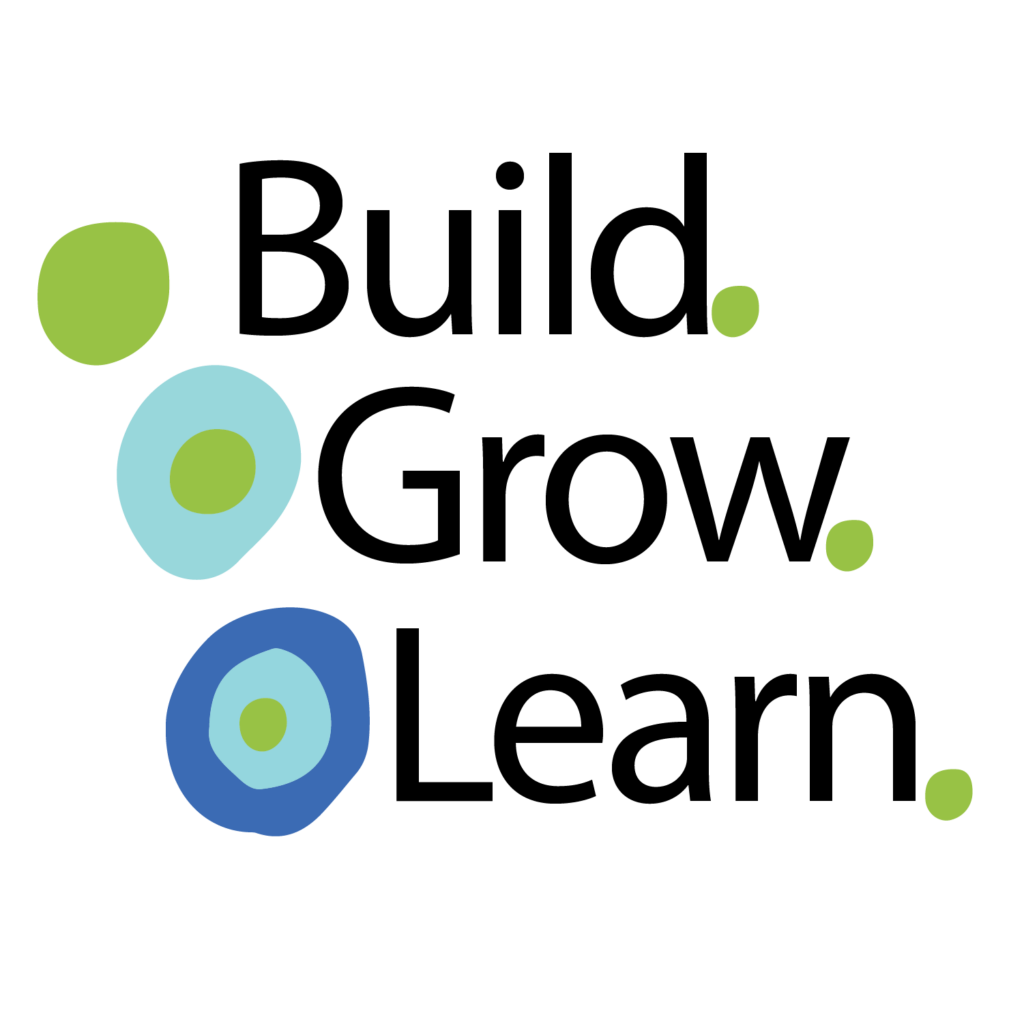 Square logo for Build. Grow. Learn.
