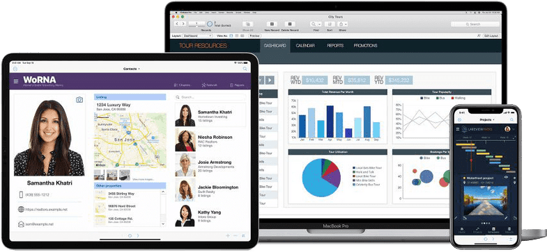 We create custom FileMaker solutions for Mac, Windows, iOS, mobile, and web.