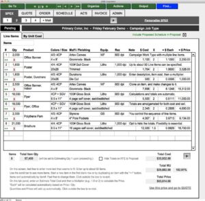 JOBZ Campaign Specifications Screen