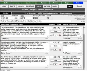 JOBZ AC Input Screen